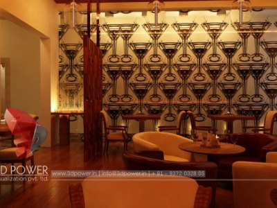 3D Architectural Interior Hotel Bar